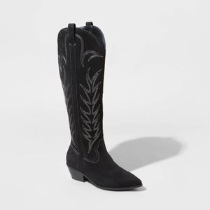 Women's Sommer Stitch Western Boots - Universal Thread Black 12